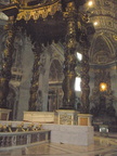 Altar of St Peter's, this marks the tomb of St